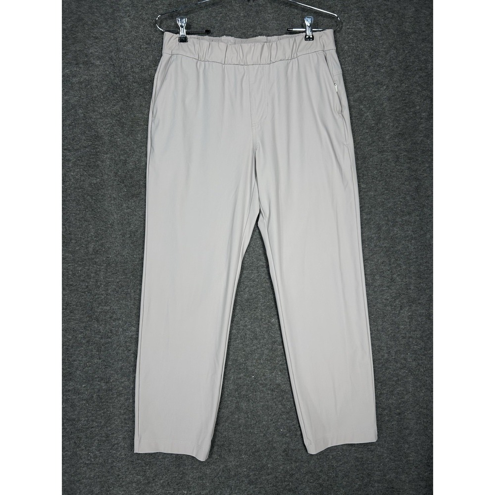 Vuori Miles Ankle Pants Womens M Willow Gray Cropped Quick Dry 26" inseam